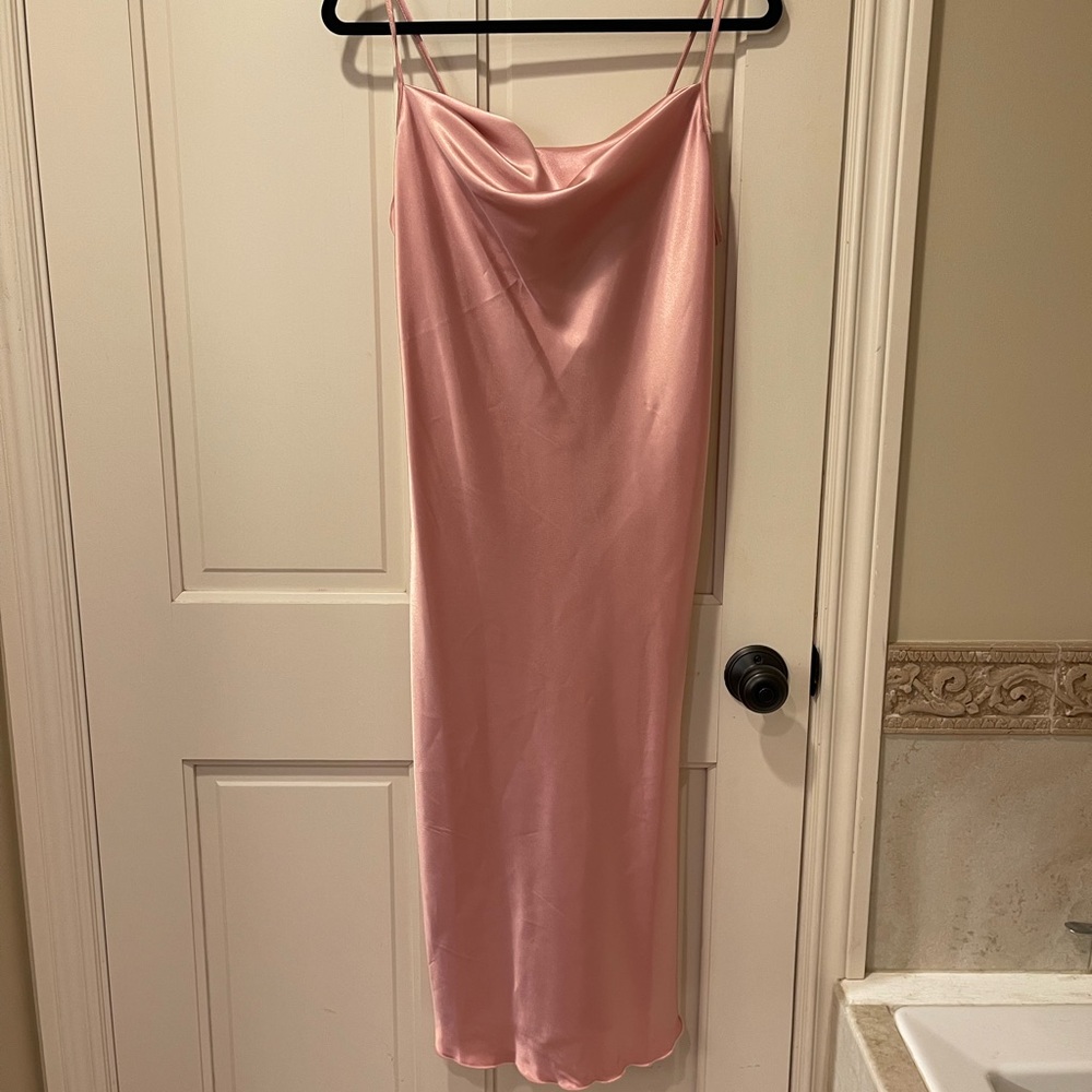 Bebe Satin Cowl Dress - New With Tags! Size: Small